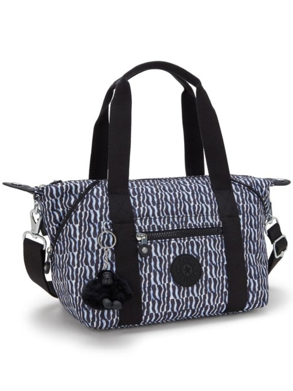 New Kipling Womens Art Tote Bag, Lightweight Weekender, Nylon Travel Handbag